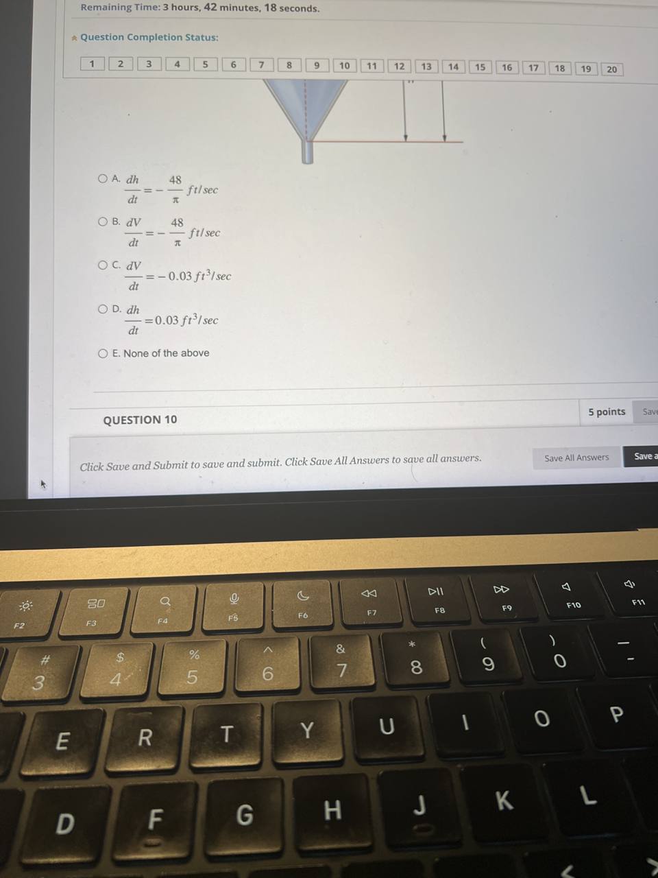 points Save Answer QUESTION 2 Suppose h(x) =f(x) .8(x) Find h '(2)