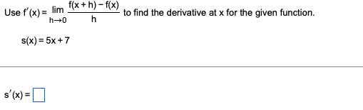 I need only answerQ1 Use f' (x) = lim f(x +