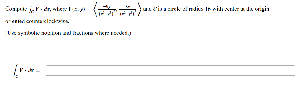 parameterization r(r) = (111.41.41) for 0 g t 5 1. (Use symbolic