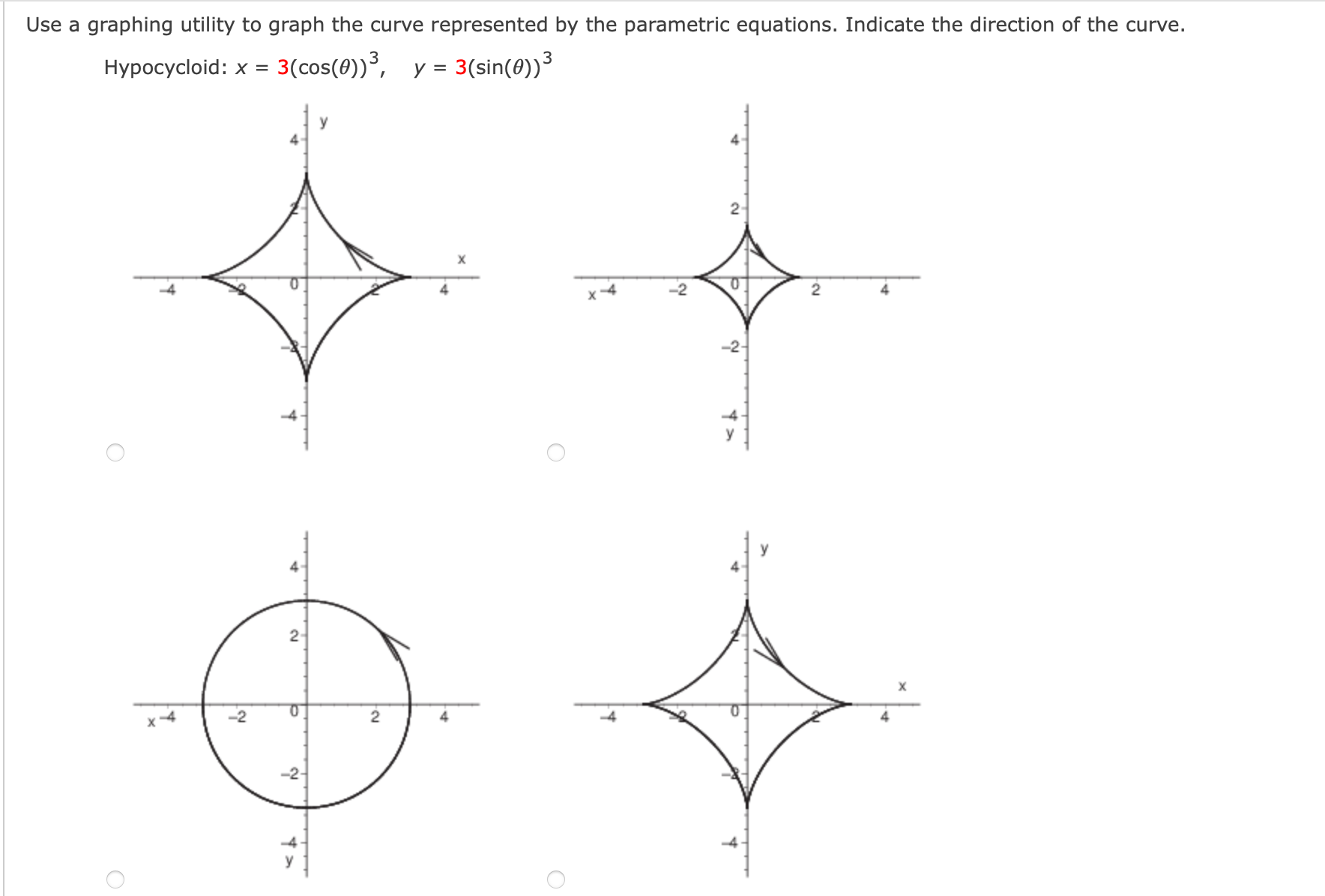 y = 3(sin(6))3 Identify any points at which the curve is not
