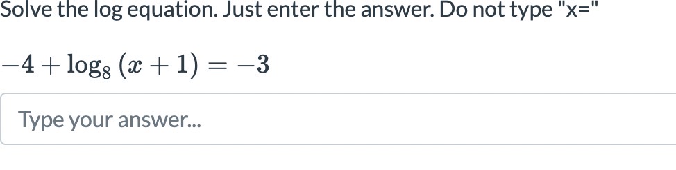 4, log z = 16 Find logo by expanding and then substituting