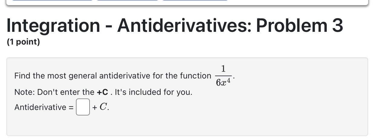 ) of f(x) = 9x - Vx. F(ac) = Solution:Integration - Antiderivatives: