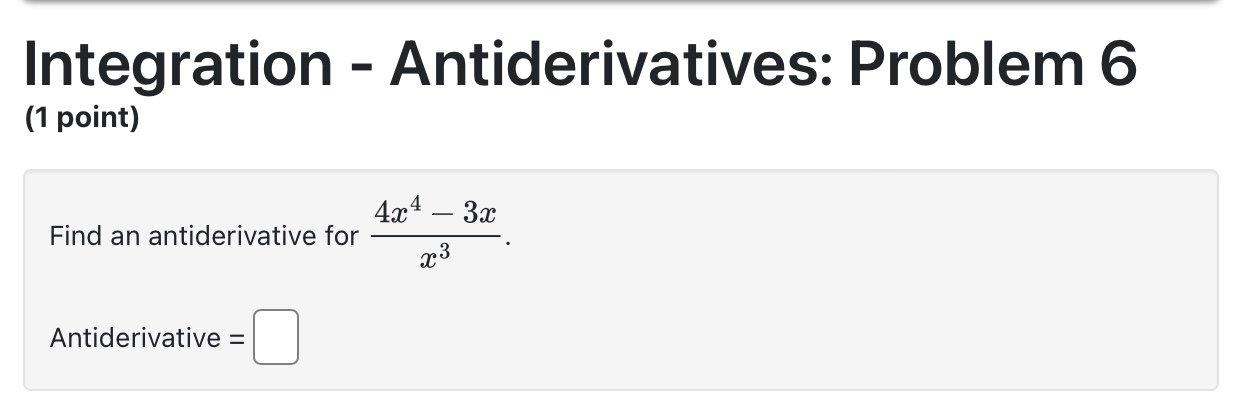 7et - 7; 2(0) =2. C =Integration - Antiderivatives: Problem 13 (1