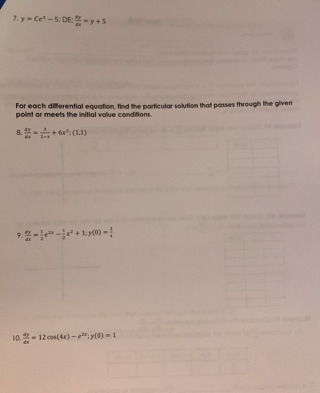 given point or meets the initial value conditions. 3 + 6x2; (1,1)