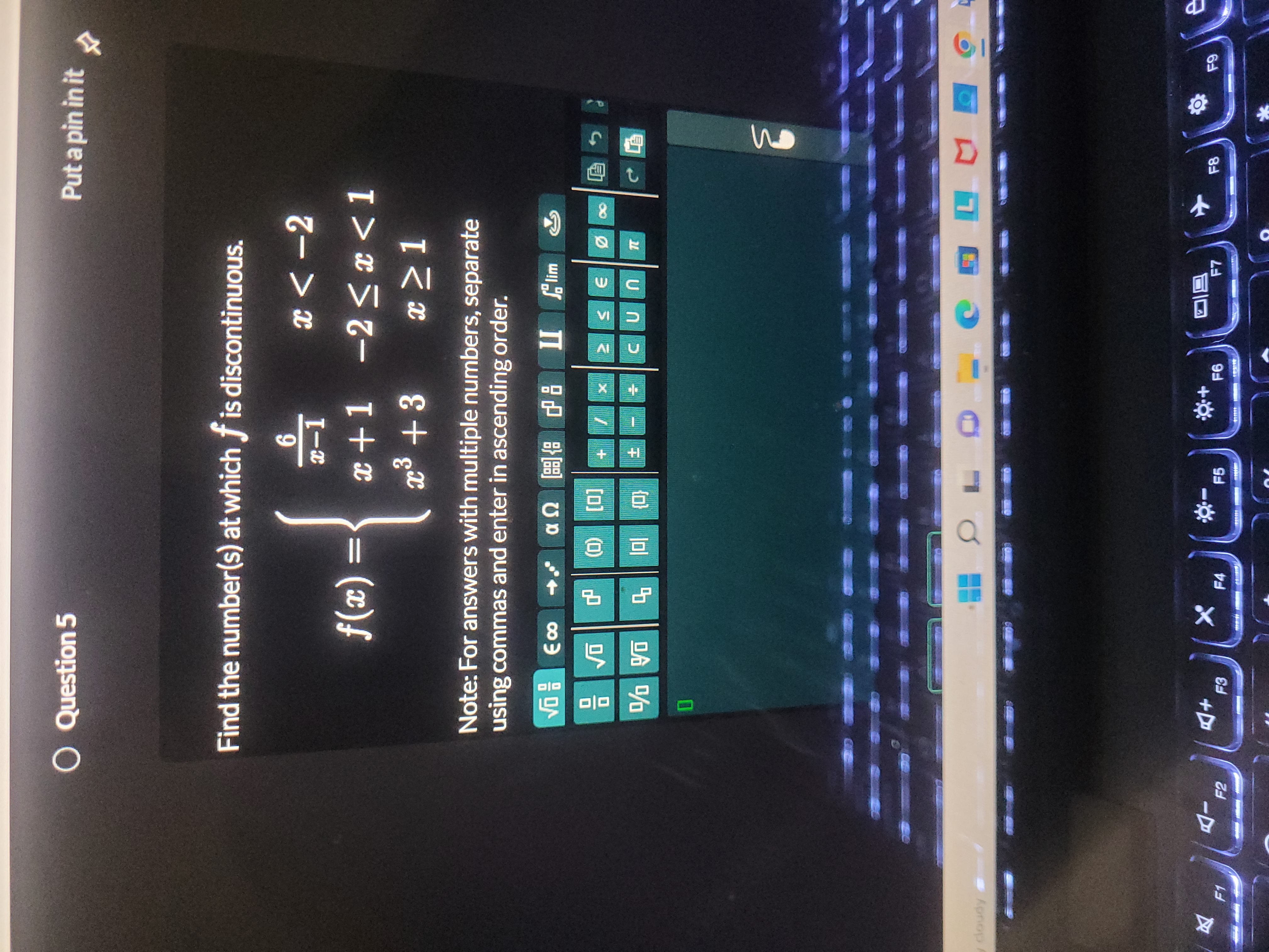 at which f is discontinuous. 6 a