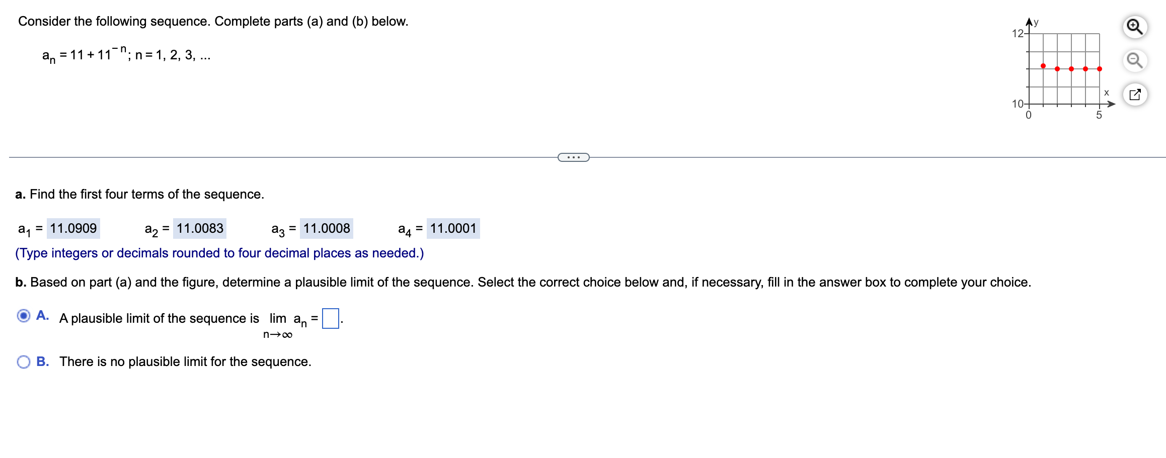 a recurrence relation that generates the sequence. c. Find an explicit formula