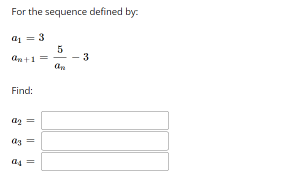 of the summation. E (12 - 4) k=1 Write out the summation: