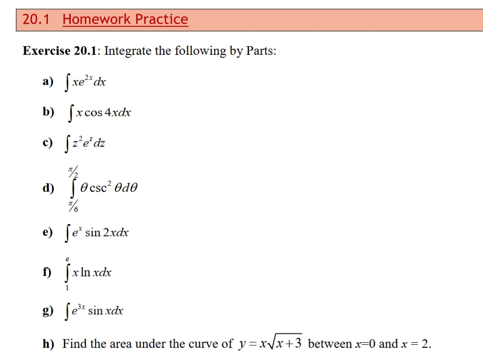 that I will not understand the font, grateful. 20.1 Homework Practice Exercise