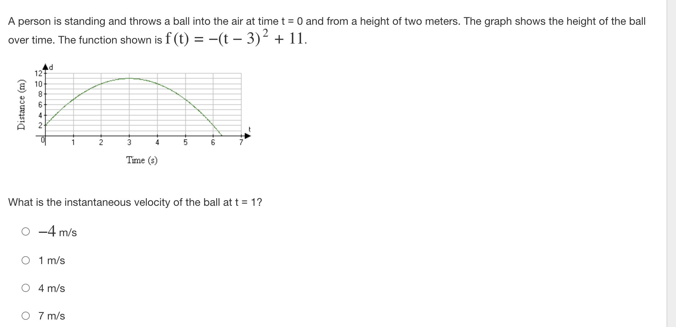 x = 1 because f(x) is not defined at x = 1.