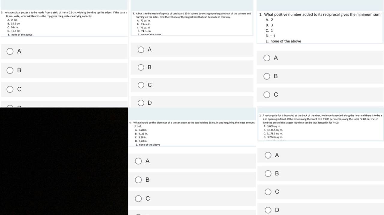 5. A trapezoidal gutter is to be made from a strip