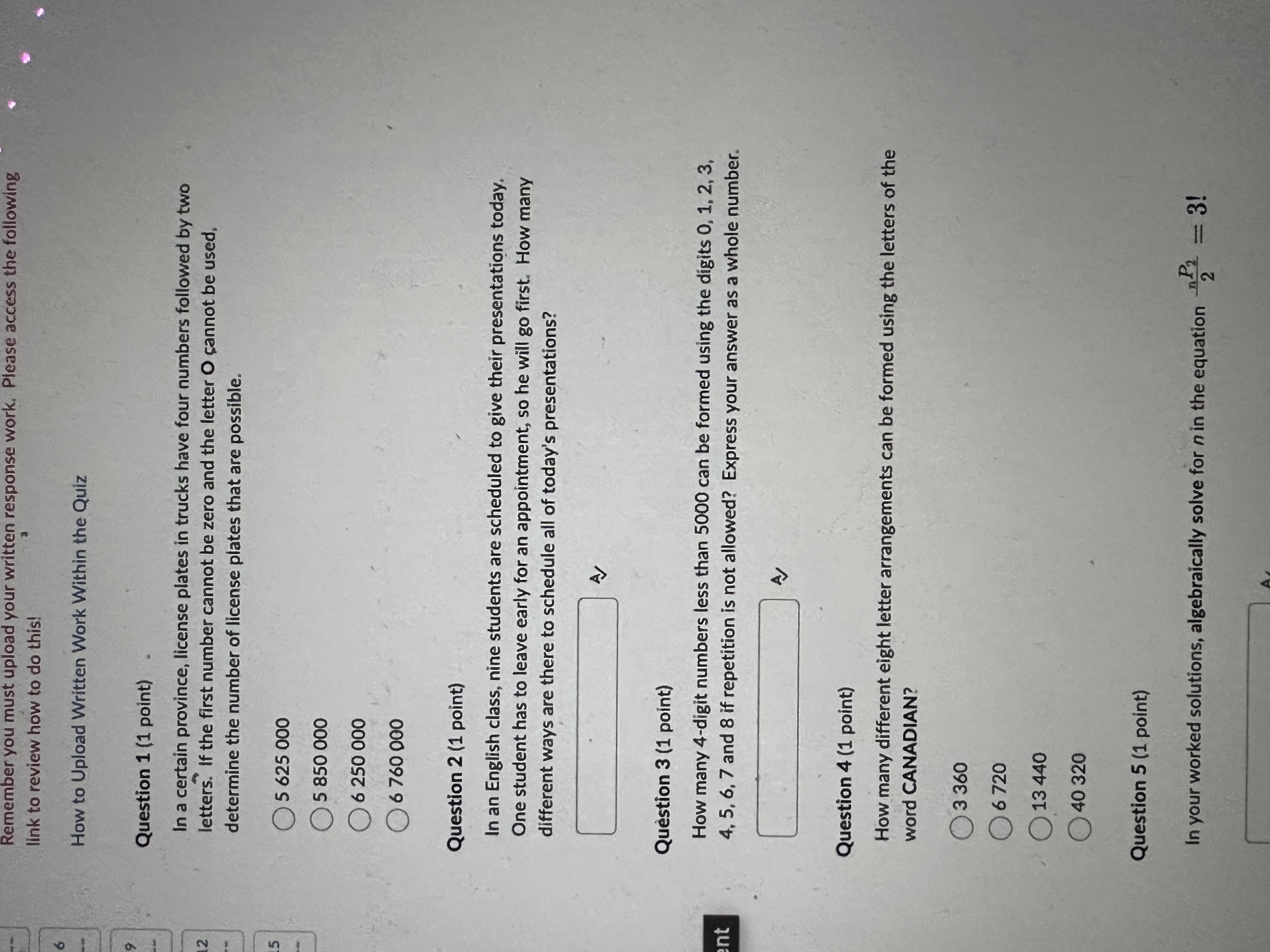 following link to review how to do this! How to Upload Written