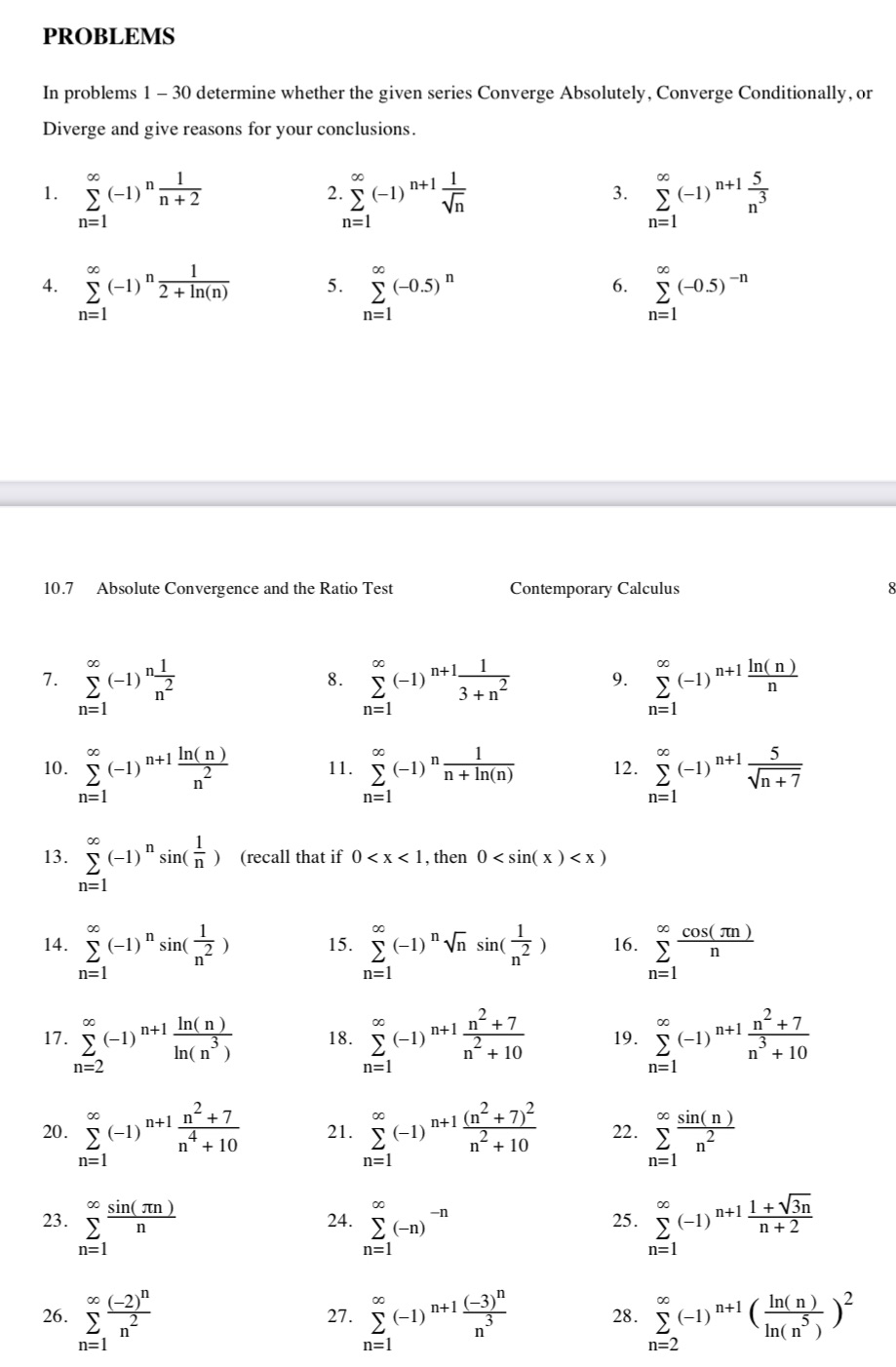  Problem 26 please PROBLEMS In problems 1 - 30 determine whether