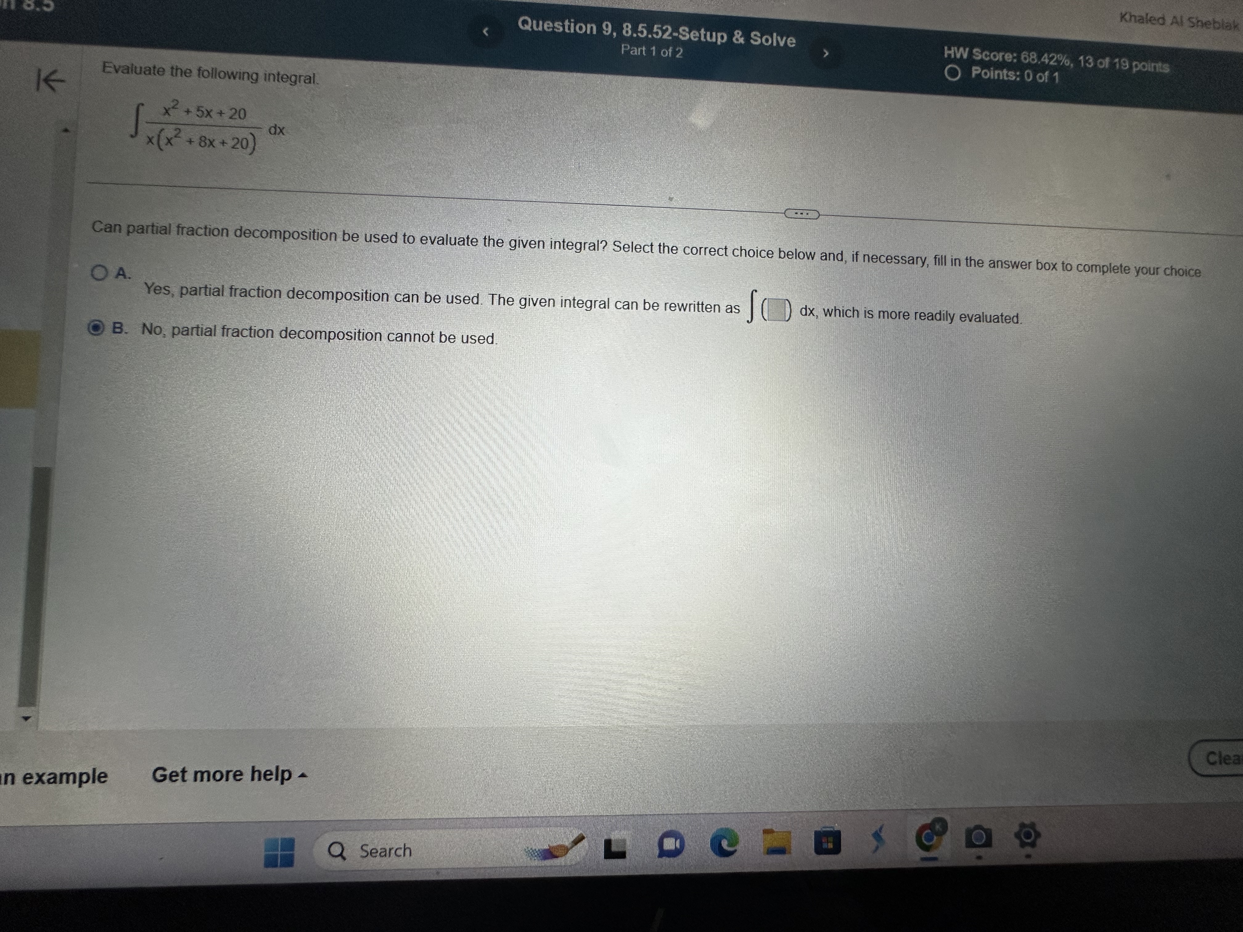 AW O K Evaluate the following integral 100 dx - 10x2 Find