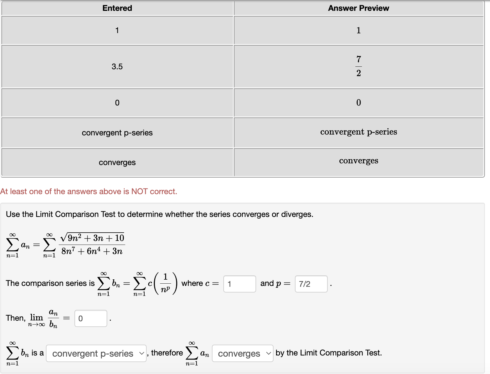 00 00 1 The comparison series Is 2 b\" : 26(7)?) where