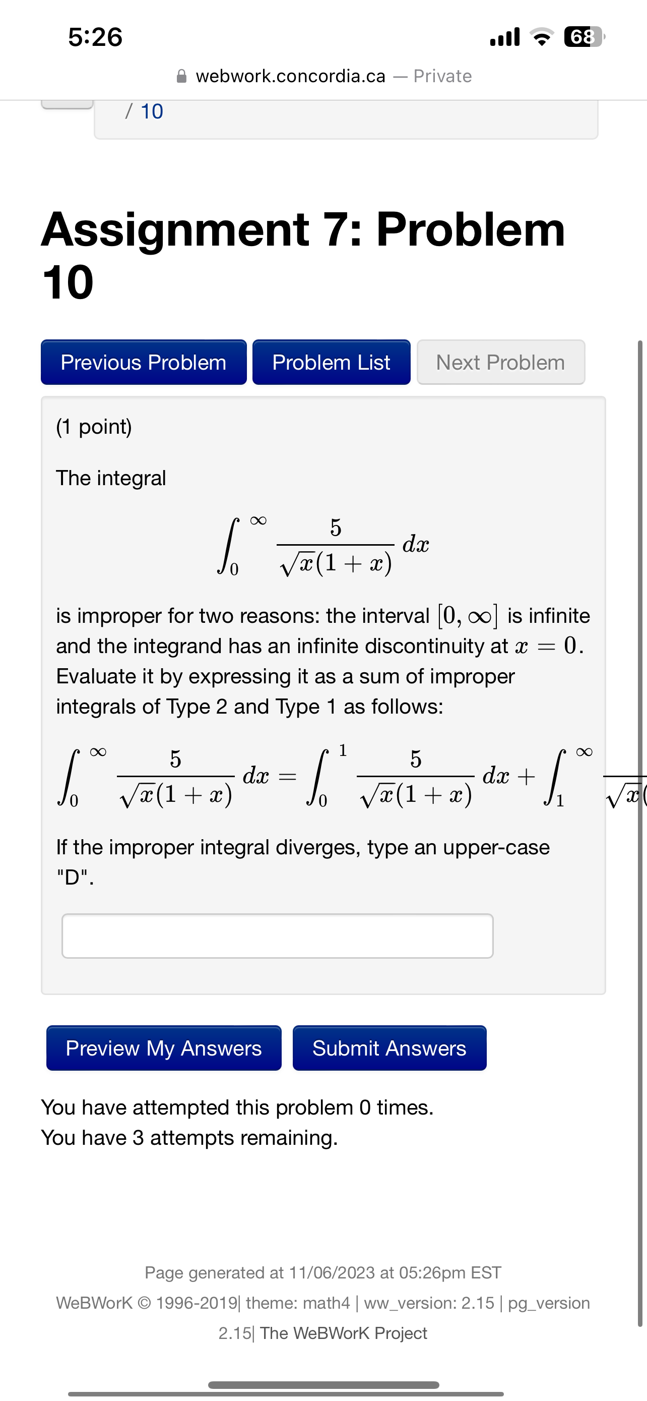 dx ? C 4. OO arctan(x) dx 1 + x2 ? 5.