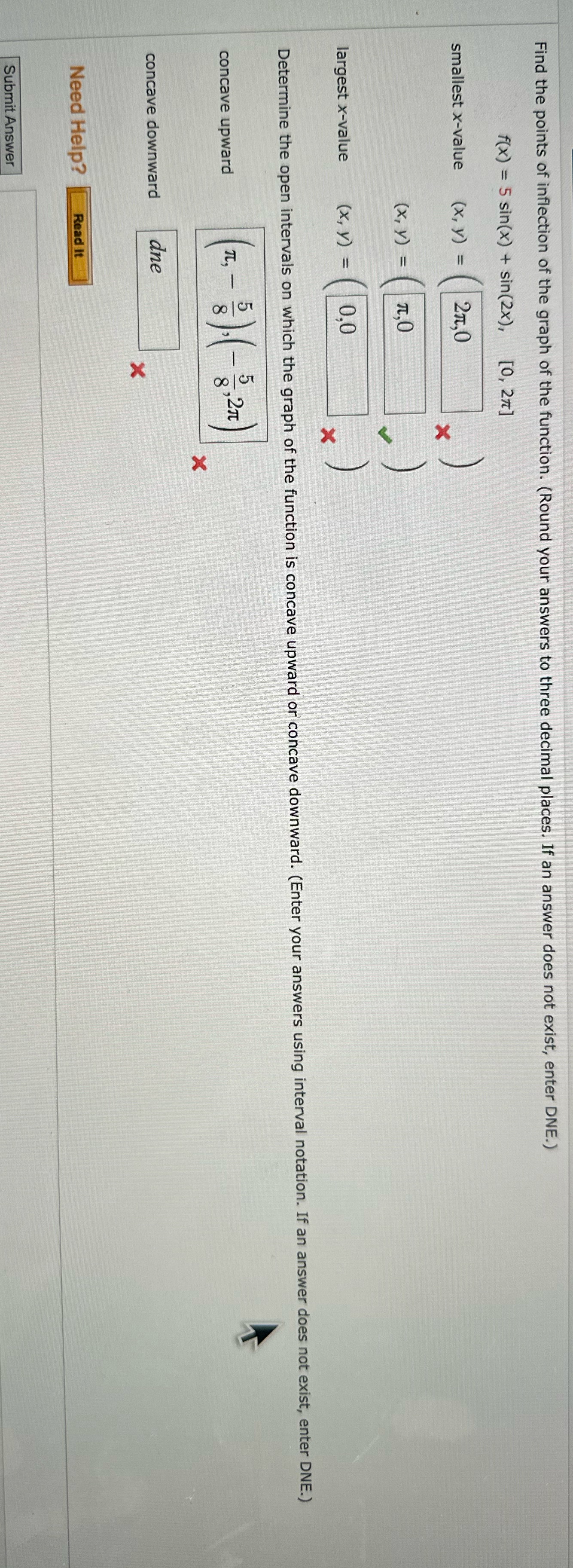  Please I need help with this entire problem Find the points