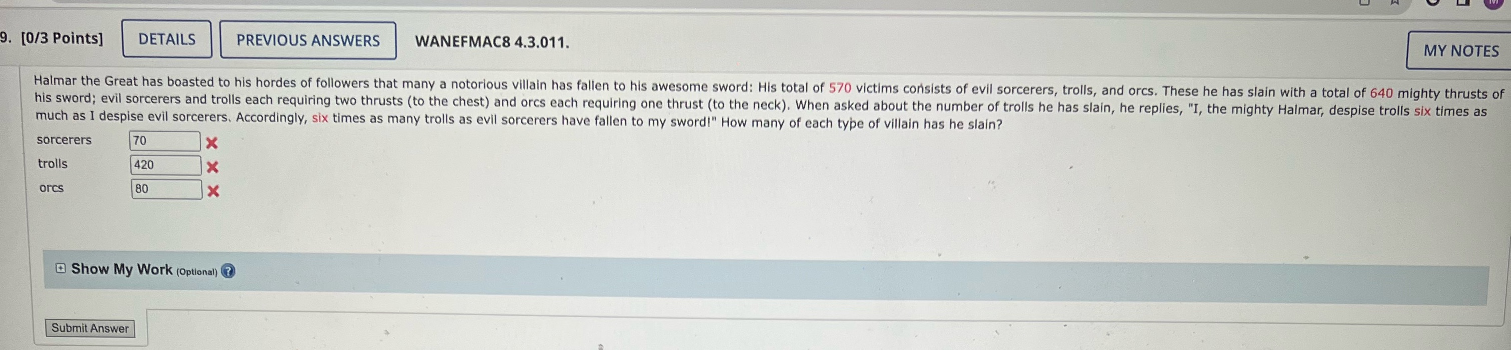 you! [0/3 Points] DETAILS PREVIOUS ANSWERS WANEFMAC8 4.3.011. MY NOTES Halmar the