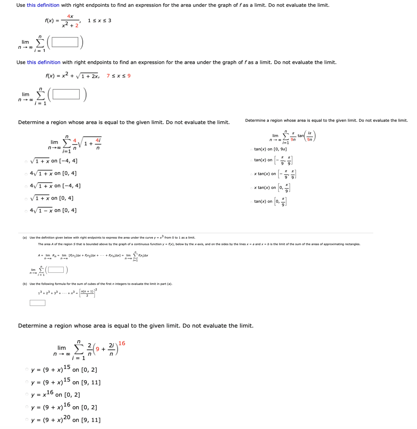 Use this definition with right endpoints to find an expression for