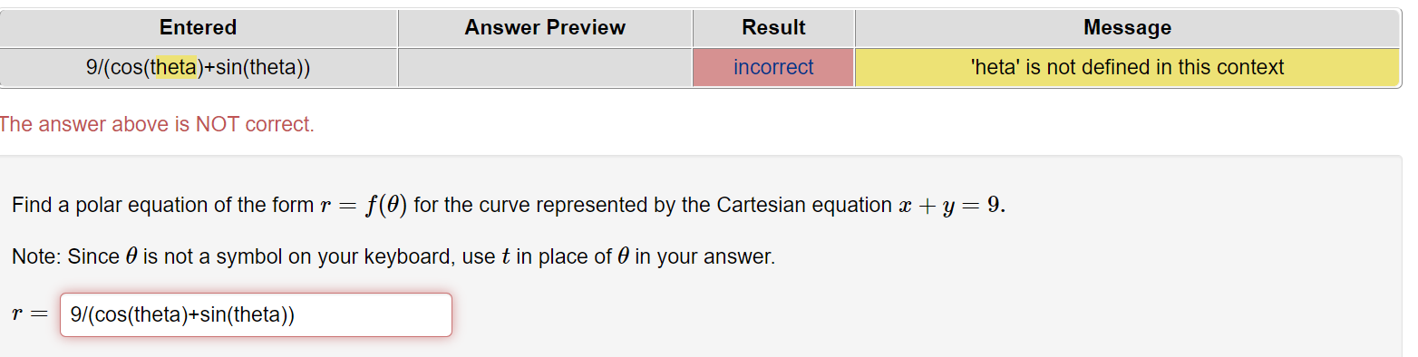 equation x + y : 9. Note: Since 0 is not a