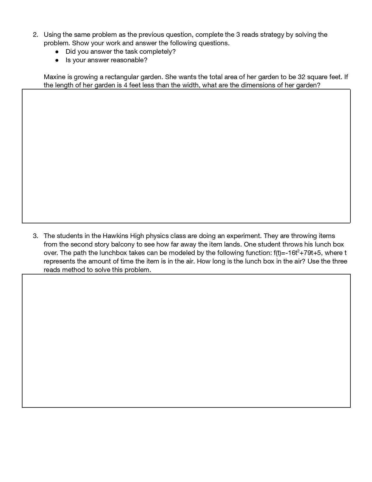 equations based on key features of rational functions. . As you work,