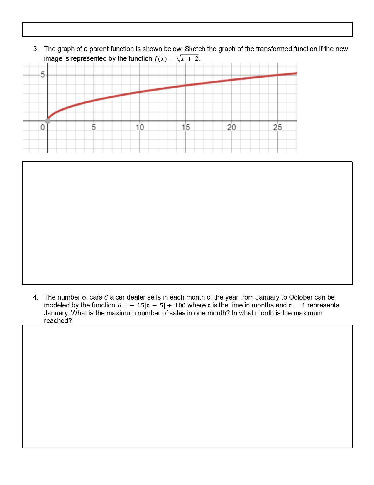 1. Rewrite as an exponent and then evaluate: logzx = 3. Z