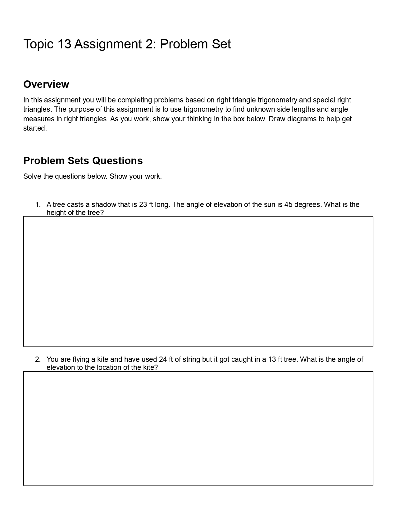 this assignment you will be completing problems based on solving exponential and