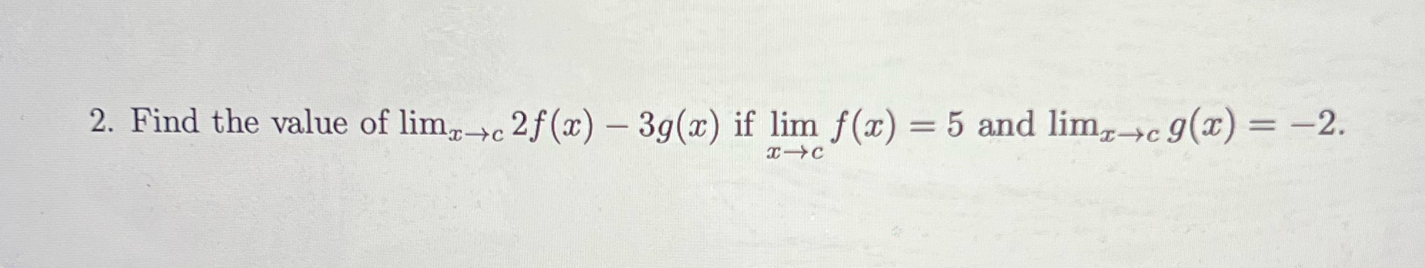 = 5 and = -2.
