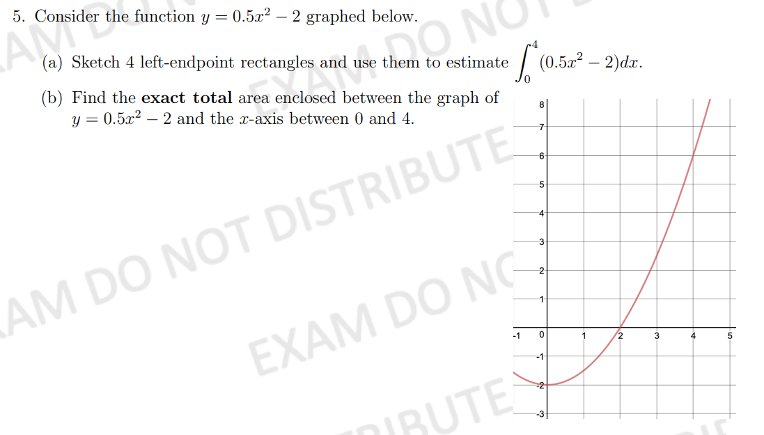 (a) Sketch 4 leftendpoint rectangles and use them to estimate / (0.52:2