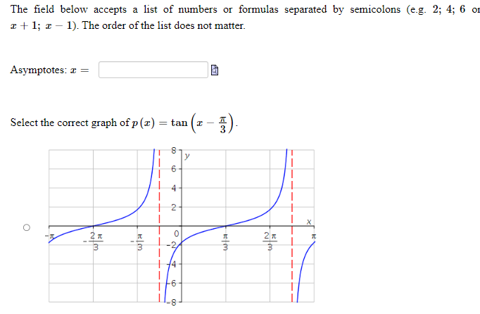 of the graph of the function h (x) = 4sec (# (x
