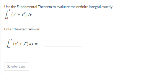 yb) dy Enter the exact answer. ( 1 + yb ) dy
