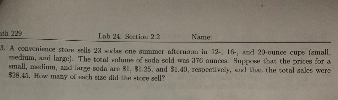 and show all of your work. 1. Margie is responsible for buying