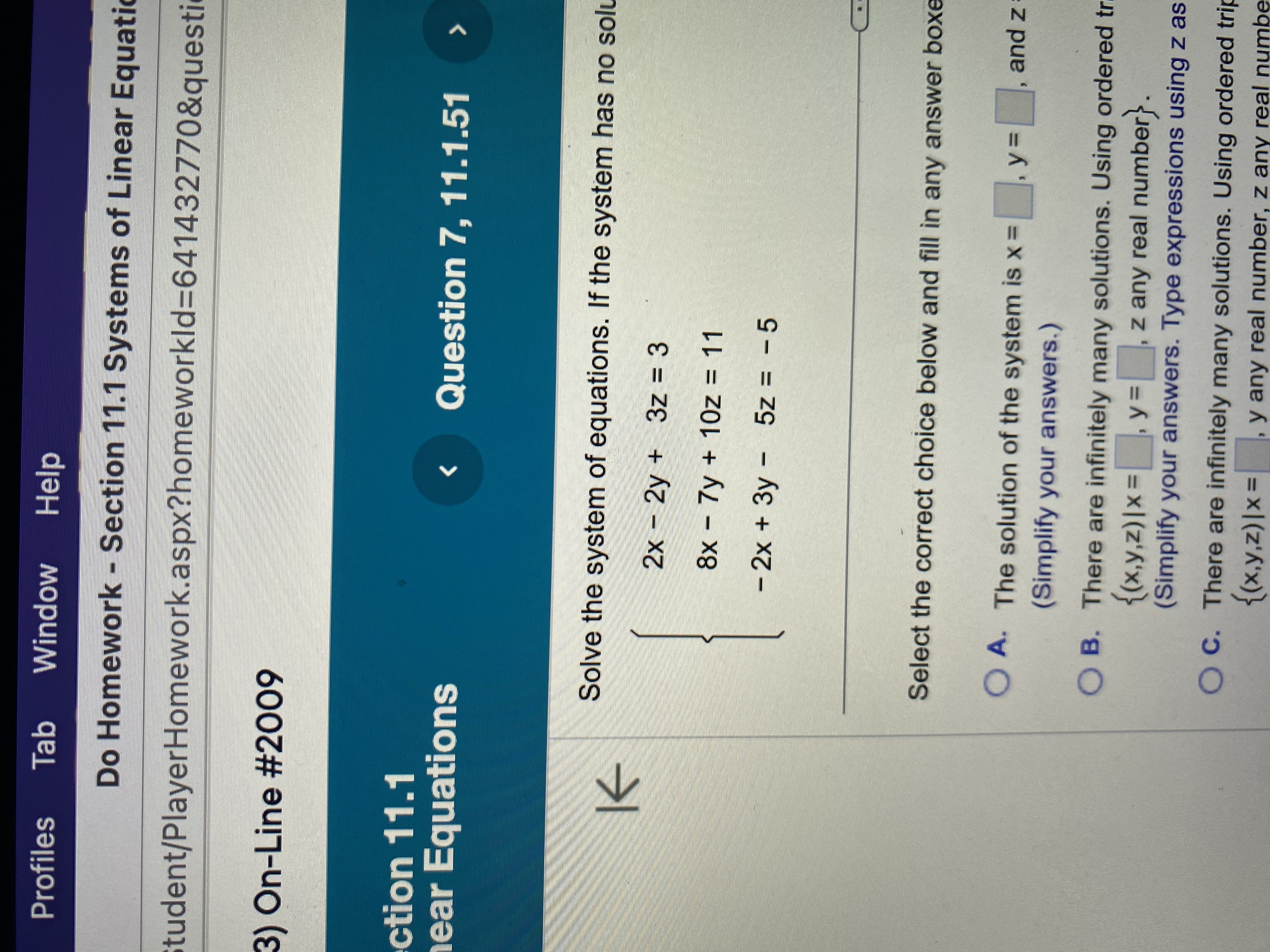 (Simplify your answers. Type expressions using z as the variable O C.