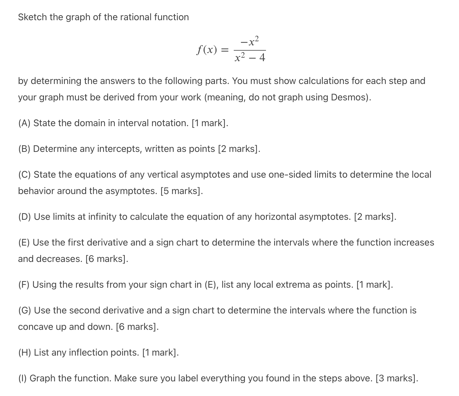 marks] 1+ - lim x--1 1+x-8- -6 ( - 2, 4 )