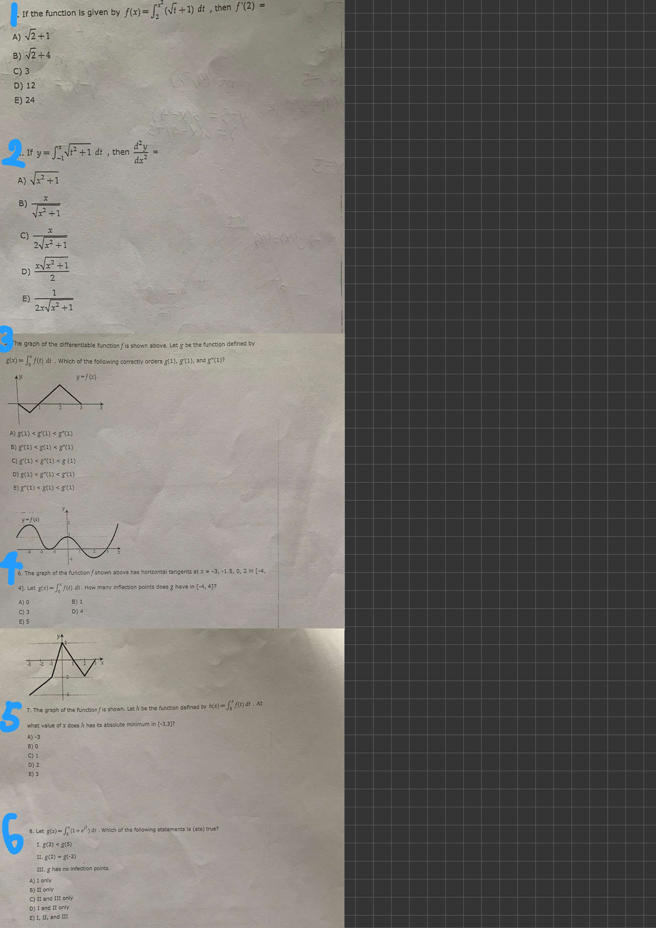 R(t) dt C ) S R(t ) dt D) R(10) - R(0)