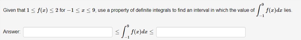 Given that 1 < < 2 for 1 < a: < 9,
