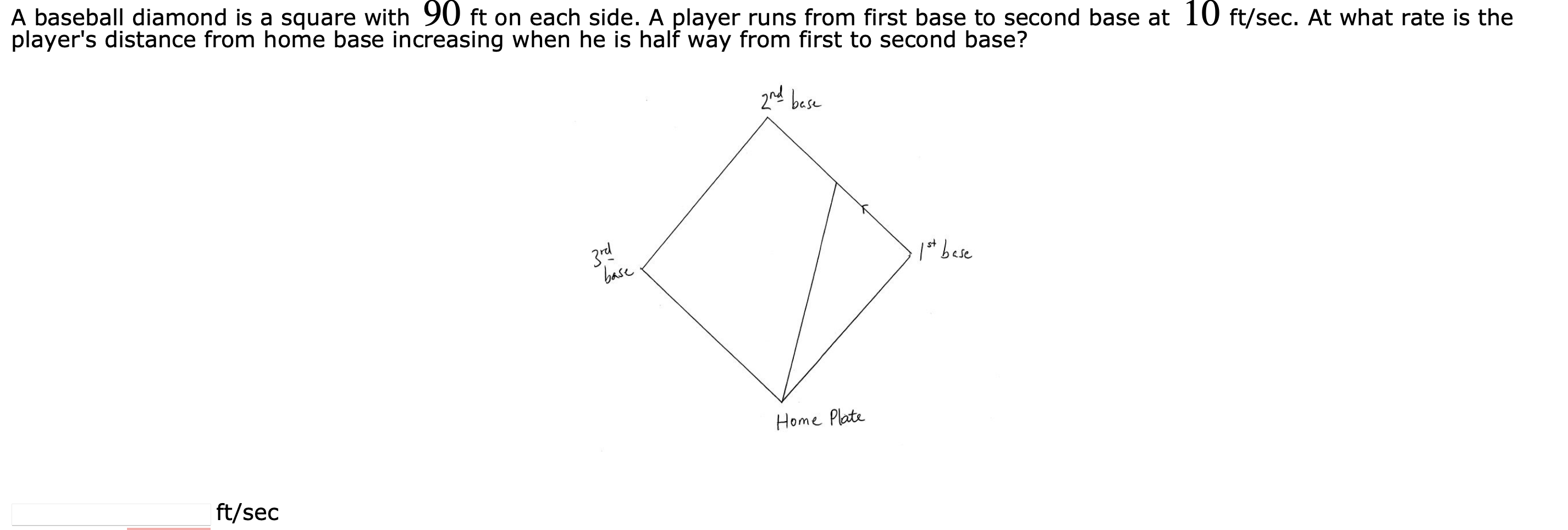 3rd I\" Luz, Home Plan ft/sec A plane is flying away from