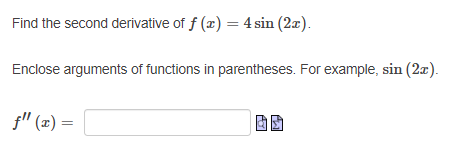 arguments of functions in parentheses. For example, sin (2:r)_