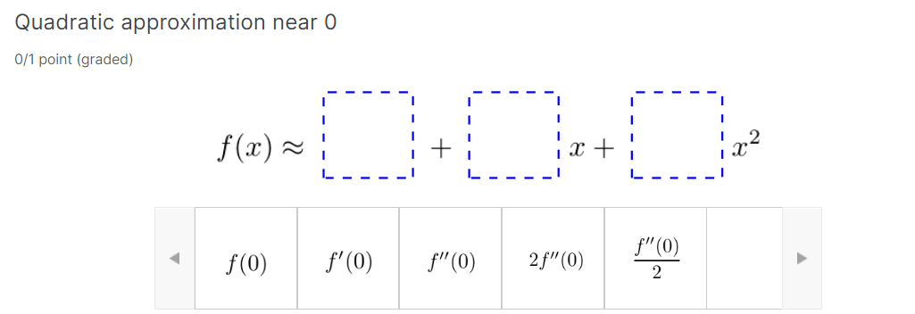 f\" (a) = L\" (a) I: f\" (a?) = L" (a?) Quadratic