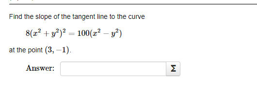 EConsider the curve given by the equation 3cy - * COS (y)