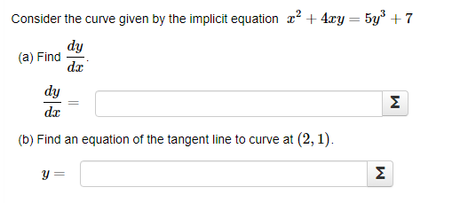 curve at (1, IT). Answer: (b) Find an equation of the tangent