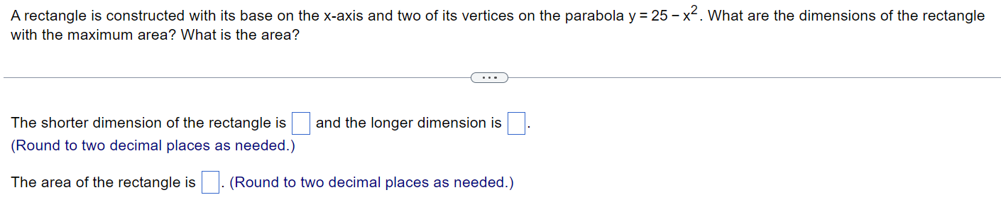 are the dimensions of the rectangle with the maximum area? What is