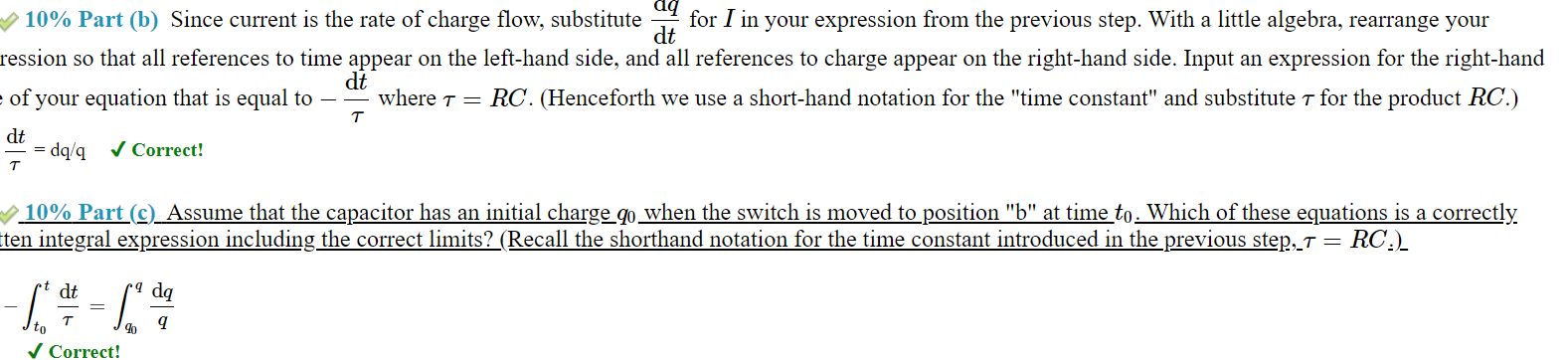 bastc swrtch. In posrtion \"a", the 3attery._ resistor and capacitor are connected