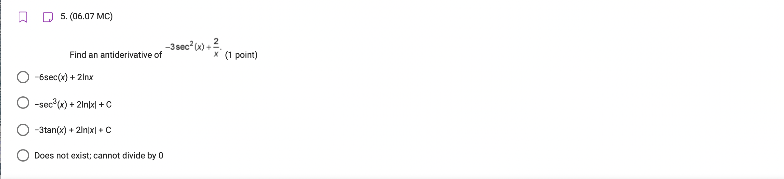 em - 1W Q 3. (06.07 MC) Let f be a differentiable