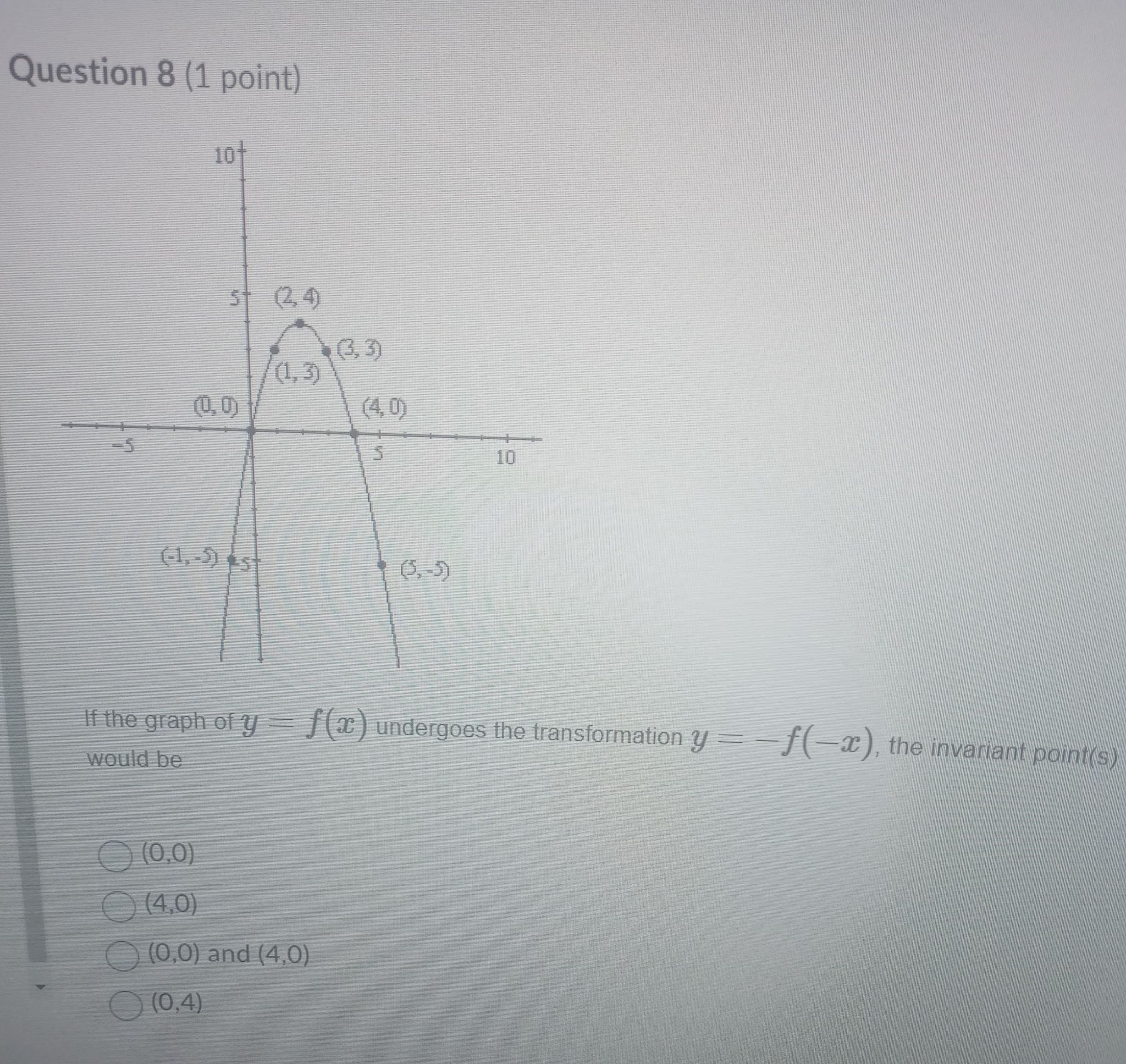 have occurred. Choose the possible transformations, in the correct order, that may