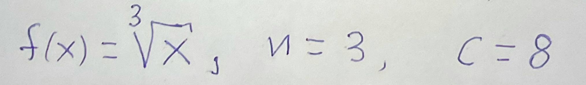 Find the nth taylor polynomial for the function, cemented at c