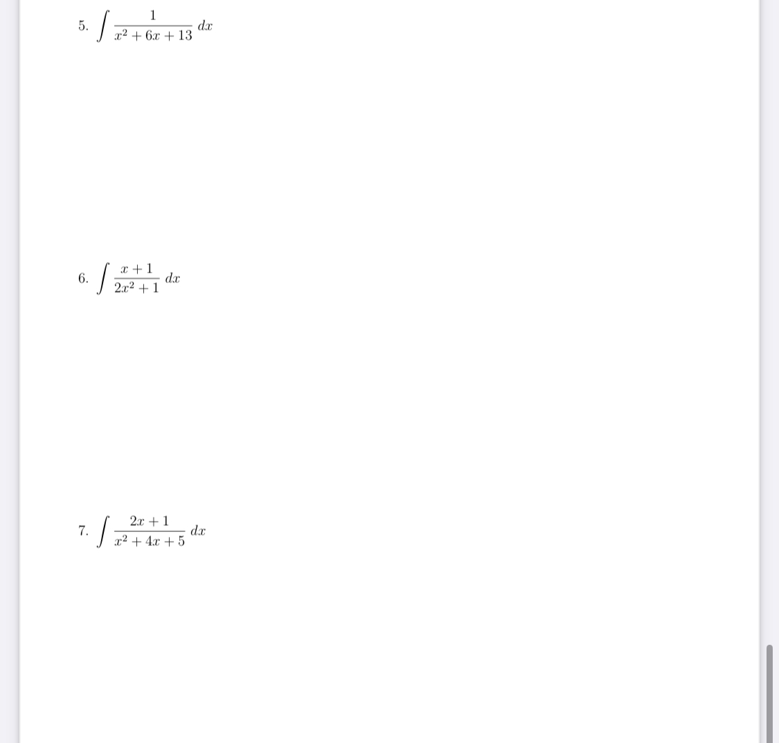 10 . e2x + 3ex + 2 7+3lnr 11. x(1 + Inx)2