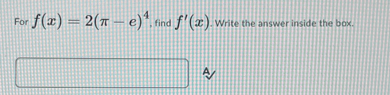 For 26 e , find f