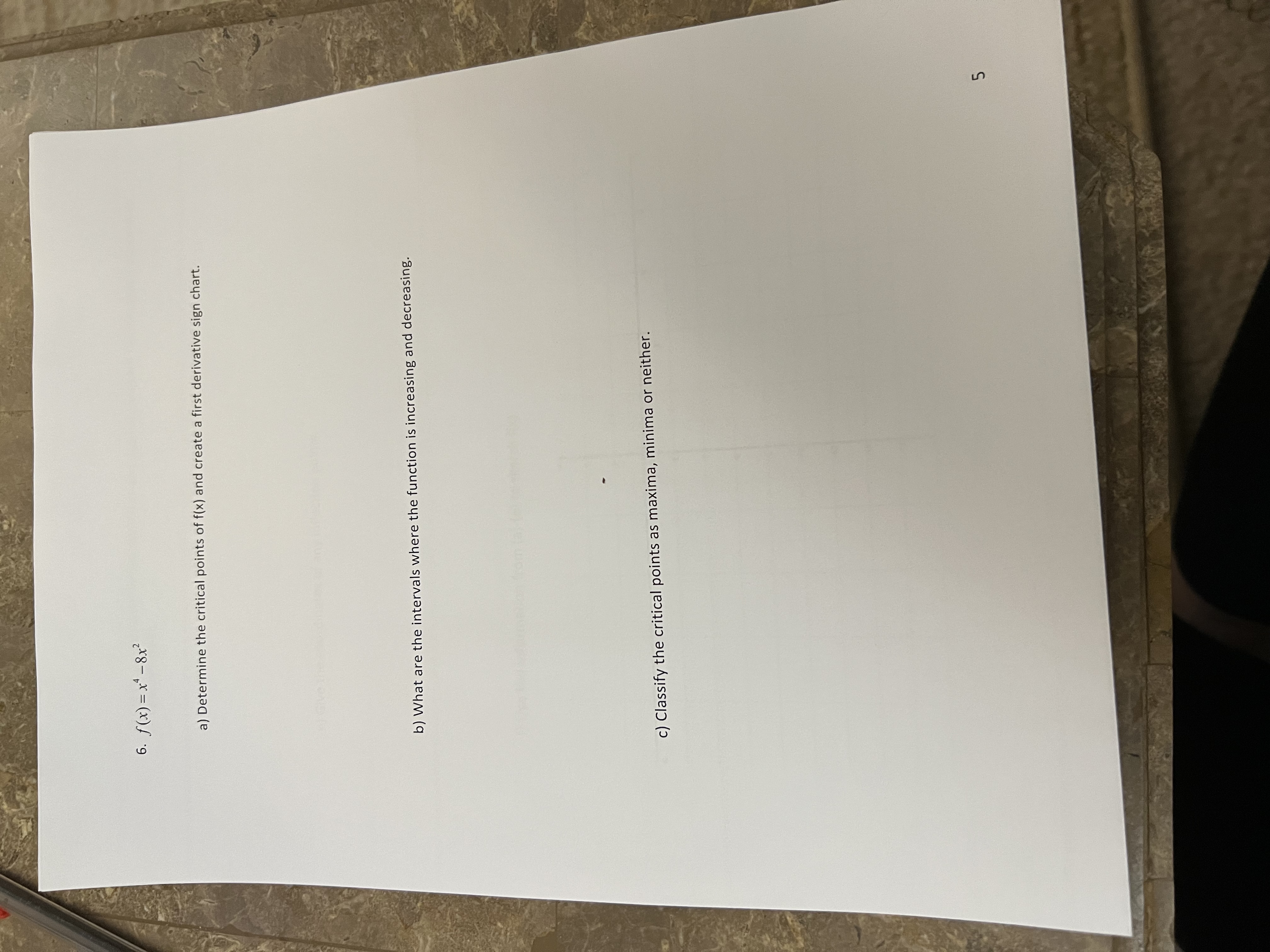 ) f' ( x ) >0 and f" (x)0 d ) f'