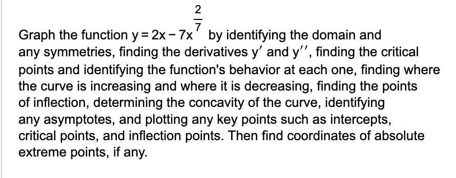 s x 5 it by identifying the domain and any symmetries, nding
