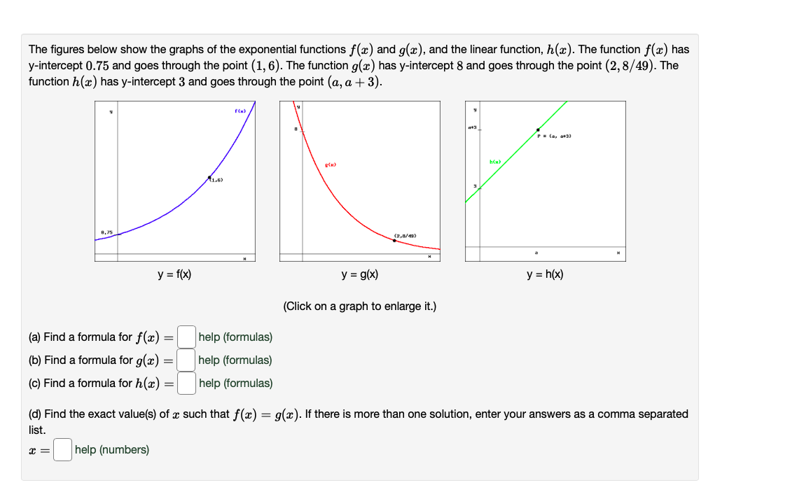 Previous Problem Problem List Next Problem HW6: Problem 2 (1 point) Find